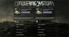 Desktop Screenshot of conqueringdystopia.com