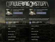 Tablet Screenshot of conqueringdystopia.com